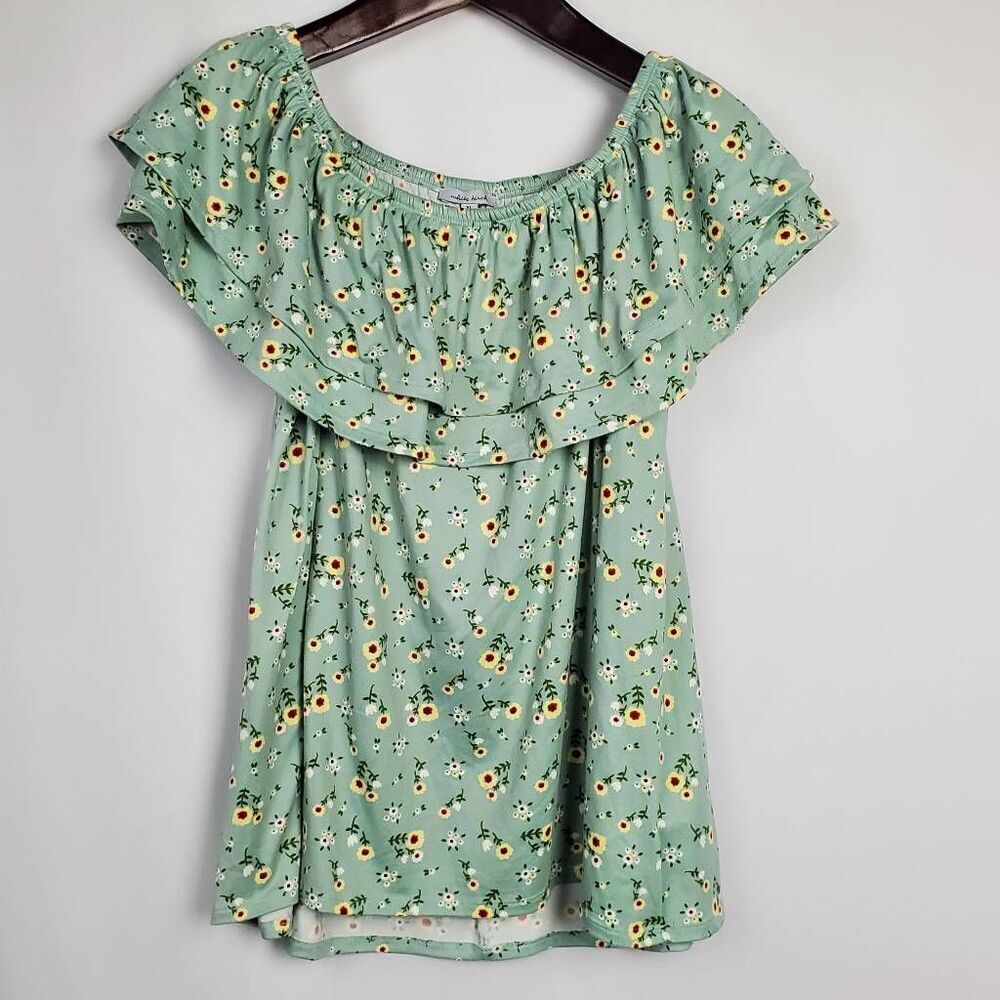 White Birch XL Floral Top